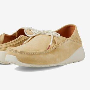 OluKai Ka'a Driver Golden Sand Leather Moccasin Loafer Men’s 10 NWT